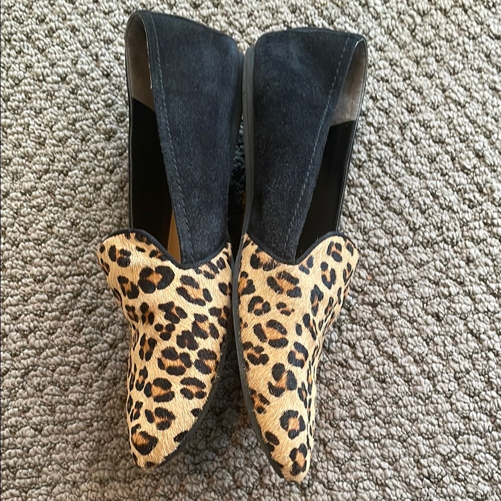 Franco Sarto Brown Leopard Print Flats - Picture 2 of 3